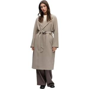 OBJECT Палто Object Marie Regular coat - Beige (Desert Taupe / Melange)