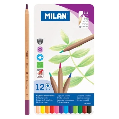 Milan šestihranné 3,3mm / 12ks metal box 447793