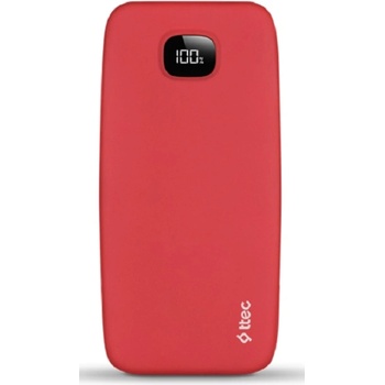Ttec Портативна батерия ttec - ChargeUp Pro, 20 000 mAh, червена (8694470004617)