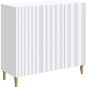 vidaXL Служебен шкаф Бяло 89 x 34, 5 x 80 см Инженерна дървесина (894645)