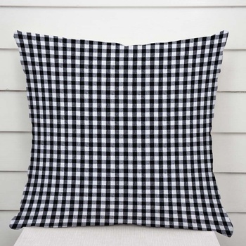 Biante bavlna Olivia OL-015 Čierno-biela kocka malá 50 x 70 cm