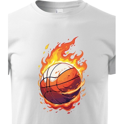 Dětské tričko Basketbalový míč Bílá Canvas Dětské tričko Bezvatriko.cz 2673