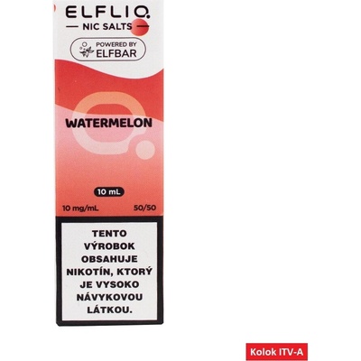 ELFLIQ Nic SALT Watermelon 10 ml 10 mg