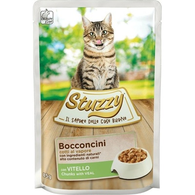 Stuzzy Cat Adult kousky telecího 85 g