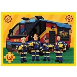 Trefl Puzzle - 4-in-1 (35, 48, 54, 70) - Fireman on Duty - Fireman Sam - Trefl 34348