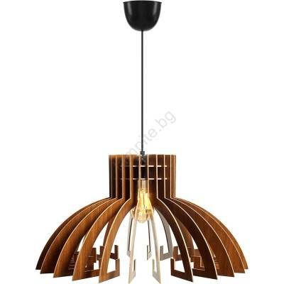 ASIR GROUP Пендел 1xE27/60W/230V кафяв Ø 39 см (AS0402)