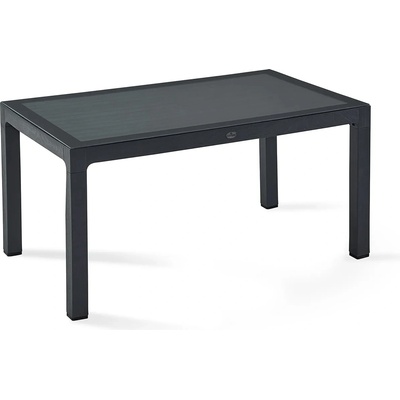 Novussi Градинска маса със стъклен плот Novussi Wood, 90x150 см, антрацит (NVS-033-01/01S)