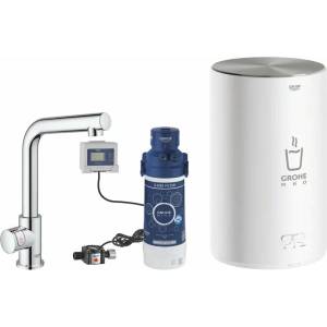 GROHE Кухненски смесител Grohe Red Mono тип L хром и бойлер размер M (30339001)