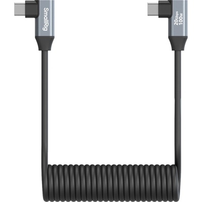 SmallRig 4793 USB-C Angled to USB-C Angled Coiled Data