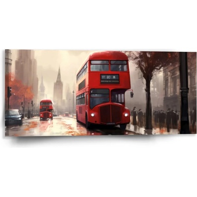 Sablio Obraz Londýn Double-decker 1 - 110x50 cm