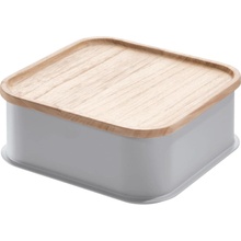 iDesign box s vekom z dreva paulownia Eco 21,3 x 21,3 cm sivý