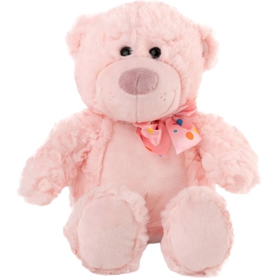 Амек Тойс Плюшена играчка Амек Тойс - Мече с панделка, розово, 25 cm (61101)