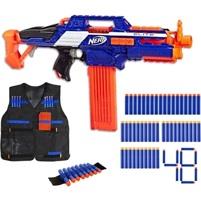 Nerf N-Strike Elite Rapidstrike CS-18 + vesta + 30 šípů + páska na ruku