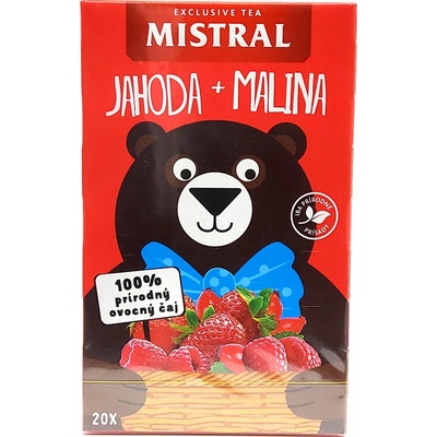 Baliarne obchodu Mistral ovocný Jahoda a malina 44 g