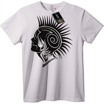 NOONEBRAND Тениска Племенно Слънчево Лице - S, White