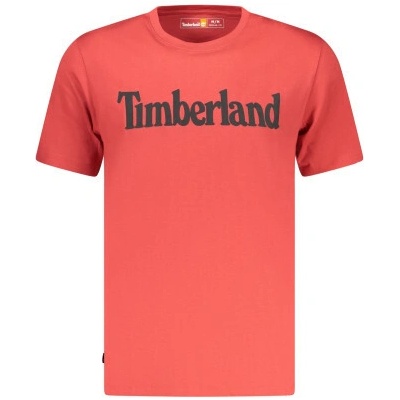 Timberland Stylové pánské tričko s krátkým rukávem Red