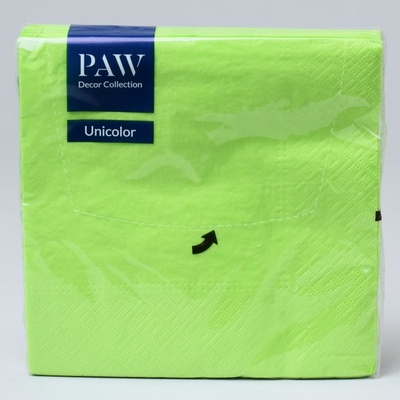 PAW Papierové servítky kiwi zelené 33x33 cm