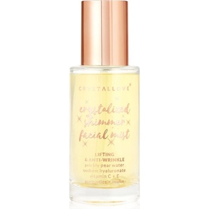 CRYSTALLOVE Clear Quartz Shimmer Facial Mist мъгла за лице за освежаване и хидратация 100ml