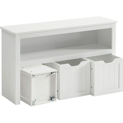 Regál Songmics 102 x 30 x 60 cm biely