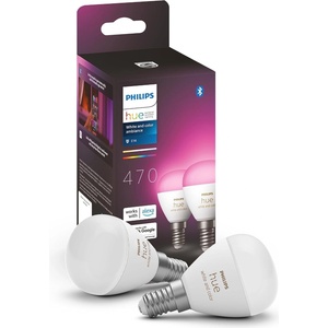 Philips White and Color Ambiance Luster E14 2-pack (929003573602)