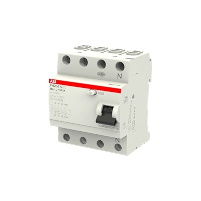 ABB ДТЗ 4P 25А 30mА серия FH204 тип A - 2CSF204102R1250 (2CSF204102R1250)