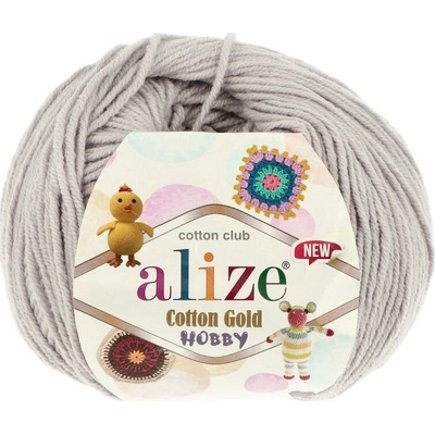 Alize Cotton Gold Hobby New 533 sivo hnedá