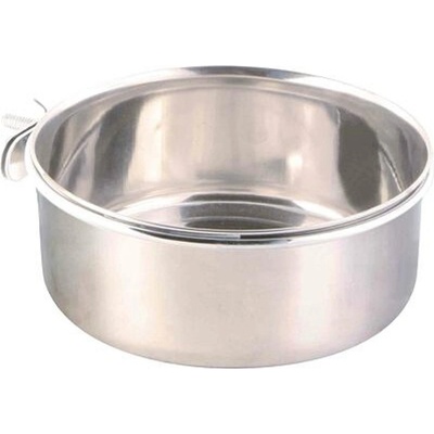 Trixie Nerezové krmítko s pevným úchytem do klece 900ml/14cm