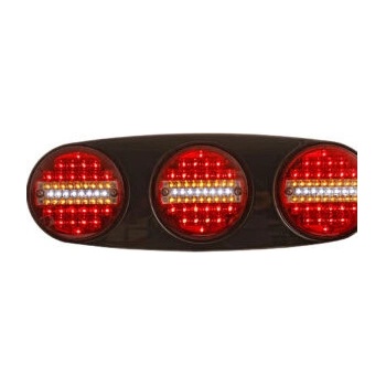 Стоп trio 24v диоден бяло и червено