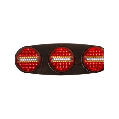 Стоп trio 24v диоден бяло и червено