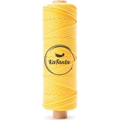 Bavlnená šnúra KaFanta 5 mm PREMIUM - classic yellow