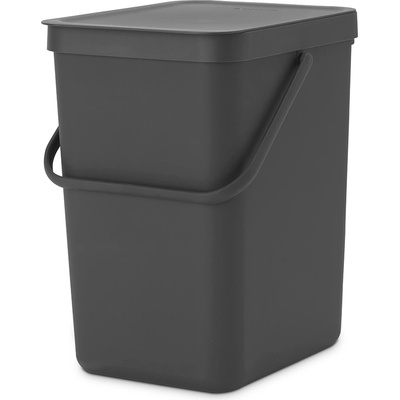 Brabantia Кош за смет за разделно събиране Brabantia Sort&Go 25L, Grey (1003237)
