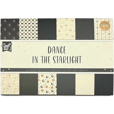 Creative Craft Group Sada jednostranných papírů Dance in the Starlight 230 g/m2 11,5 × 16,5 cm 24 ks