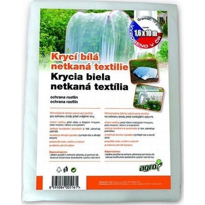 AGRO Krycí netkaná textilie 1,6 x 10 m, bílá AGRO 000267