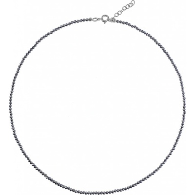 Again Jewelry Korálkový náhrdelník z hematitu AJKNA005