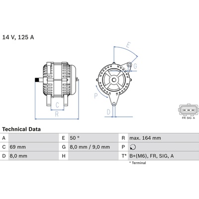 Alternátor BOSCH 0 986 049 181