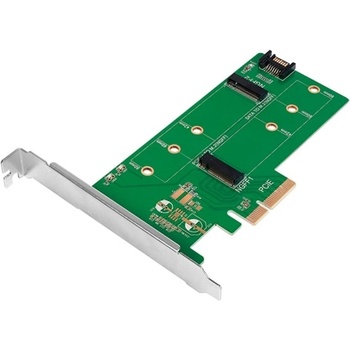 LogiLink Контролер LogiLink PC0083, от PCI-E 3.0 x4 към 2x M. 2 (NVMe) SSD, 42mm, 60mm и 80mm (PC0083)