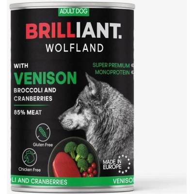 Brilliant Wolfland Zvěřina s brokolicí a brusinkami 400 g