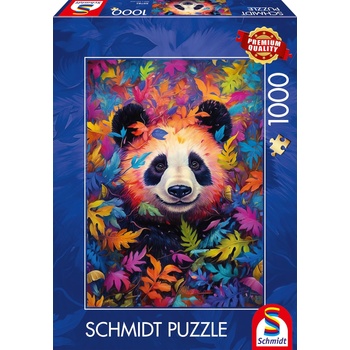 Schmidt Spiele Пъзел Schmidt от 1000 части - Панда в гора с цветовете на дъгата (59781)