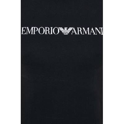 Giorgio Armani Памучна тениска Emporio Armani в черно с принт 8N1TN5 1JPZZ (8N1TN5.1JPZZ.NOS)