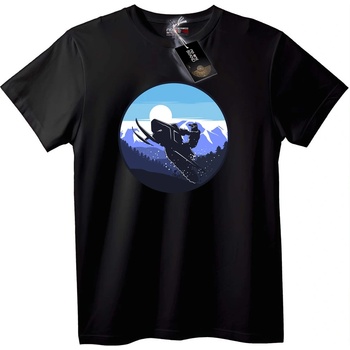 NOONEBRAND Тениска ски планинско приключение - XL, Black