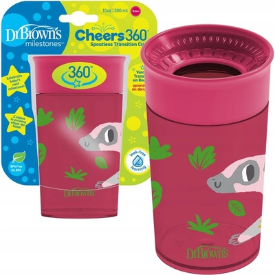 Dr.Brown´s hrneček Cheers 360° Jungle červený TC01096 300 ml