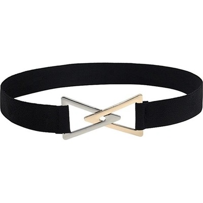 Dámský tenký elastický pásek na šaty Triangl Černý