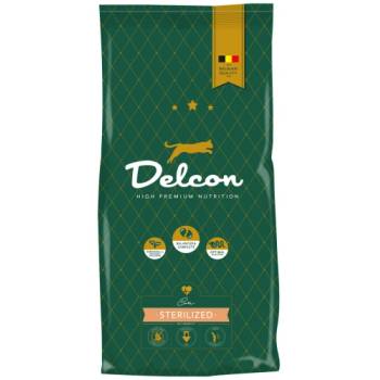 Delcon Cat Sterilized High Premium - супер премиум суха храна за кастрирани котки от всички породи, БЕЗ ЗЪРНО, с домашни птици и риба, 8, 75 кг - Белгия