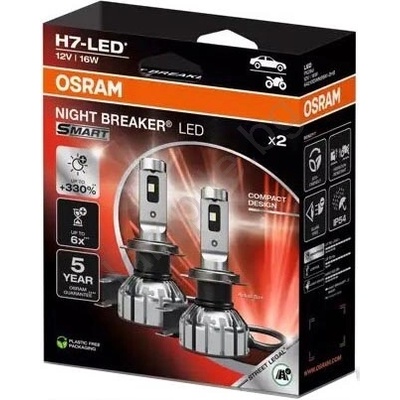OSRAM КОМПЛЕКТ 2x LED Авто Крушка NIGHT BREAKER H7 PX26d/16W/12V 6000K - Osram (OA0003)