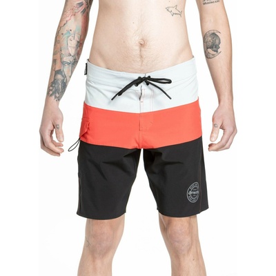 Meatfly мъжки плувни шорти Mitch Boardshorts 21" Red Orange / Black | Червена | Размер Meatfly | Cherven | МЪЖЕ | M