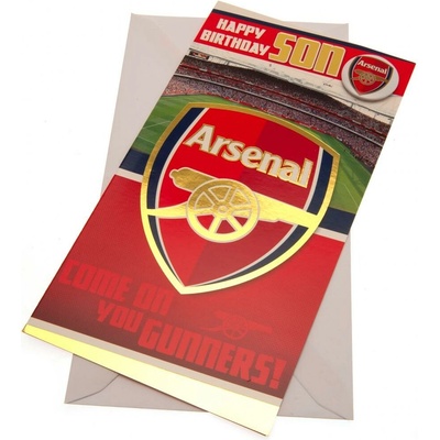 Arsenal FC Narodeninové blahoželanie Arsenal FC, pre syna, 22 x 12cm