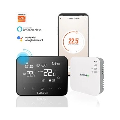 EVOLVEO Thermal, chytrý bezdrátový programovatelný termostat