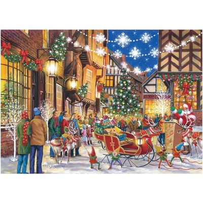 House of Puzzles - Puzzle Santa Switch On - 1 000 piese