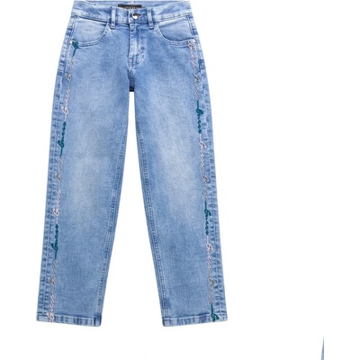 Guess Stretch Denim Straight Pants modrá