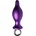 X Fun Алуминиев анален Butt Plug с халка "PURPLE MOON" 10 см Размер - L